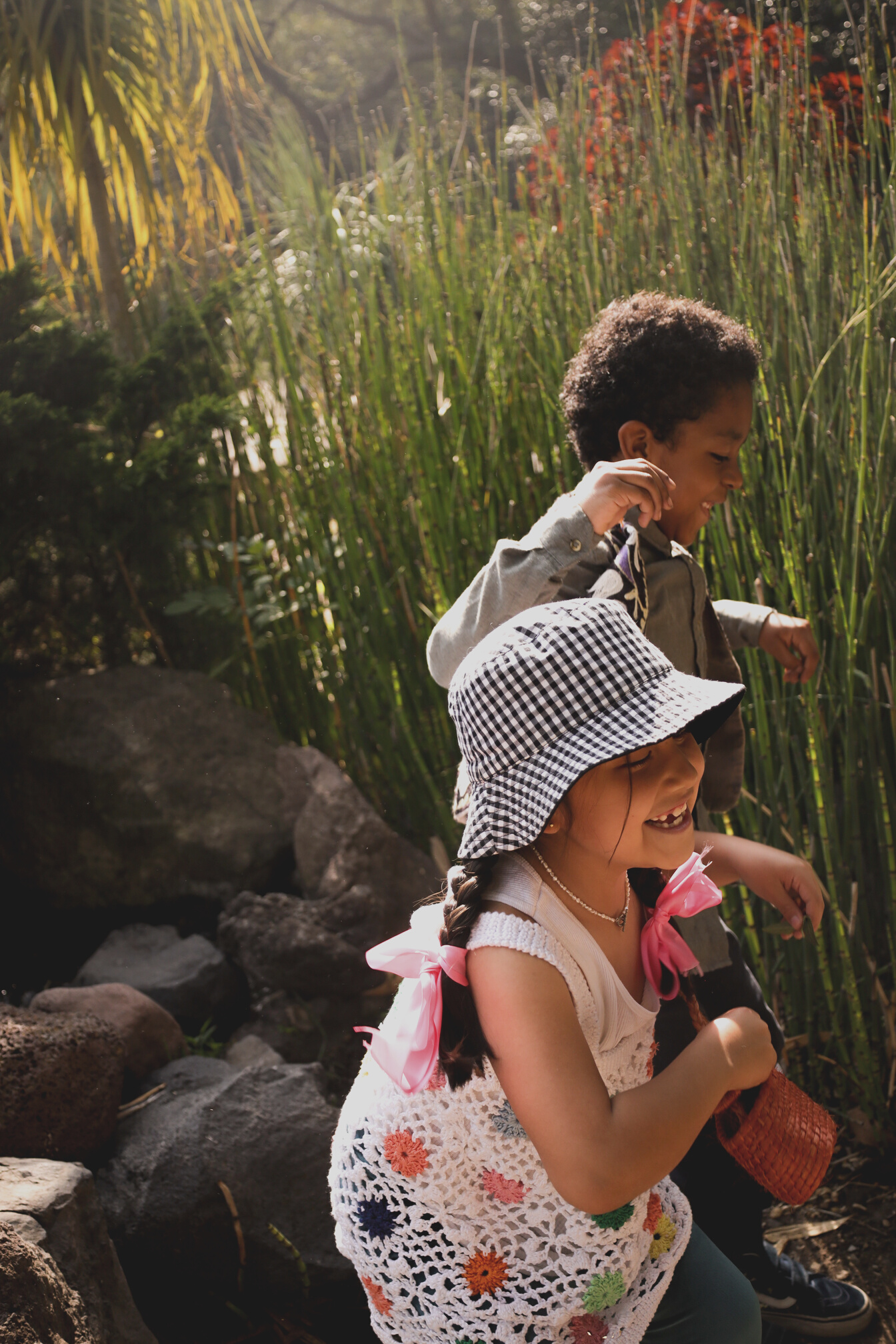 Happy Children Playing in the Park